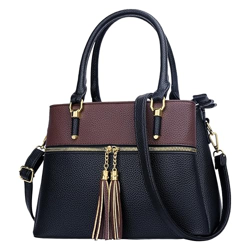 KKXIU Women Satchel Bags Handle Shoulder Handbags and Purses Pockets