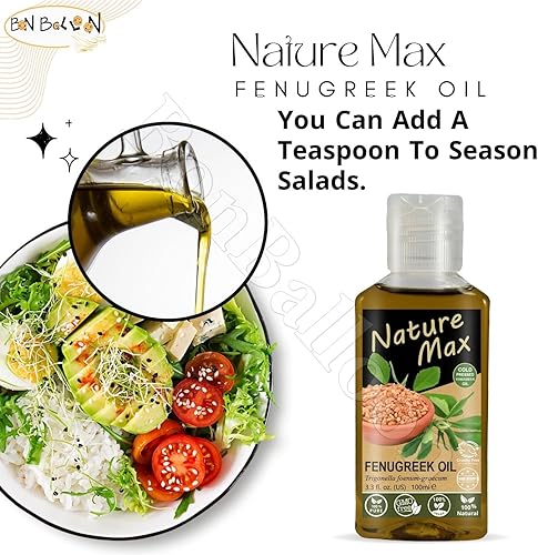 Miniatura 8 de bonballoon Nature Mix Aceite esencial de fenogreco orgánico natural sin diluir puro para el crecimiento del cabello, cuidado de la salud de la piel,