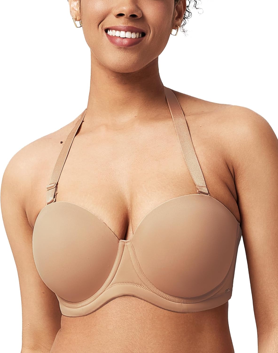 HSIA Strapless Bras for Women Large Bust Non Slip Full Coverage Underwire - Image 5
