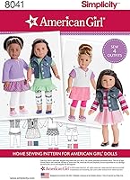 Vista 2 de Simplicity American Girl Ropa de muñecas para 18inch muñeca tamaño OSPatrones (Talla única), 8041