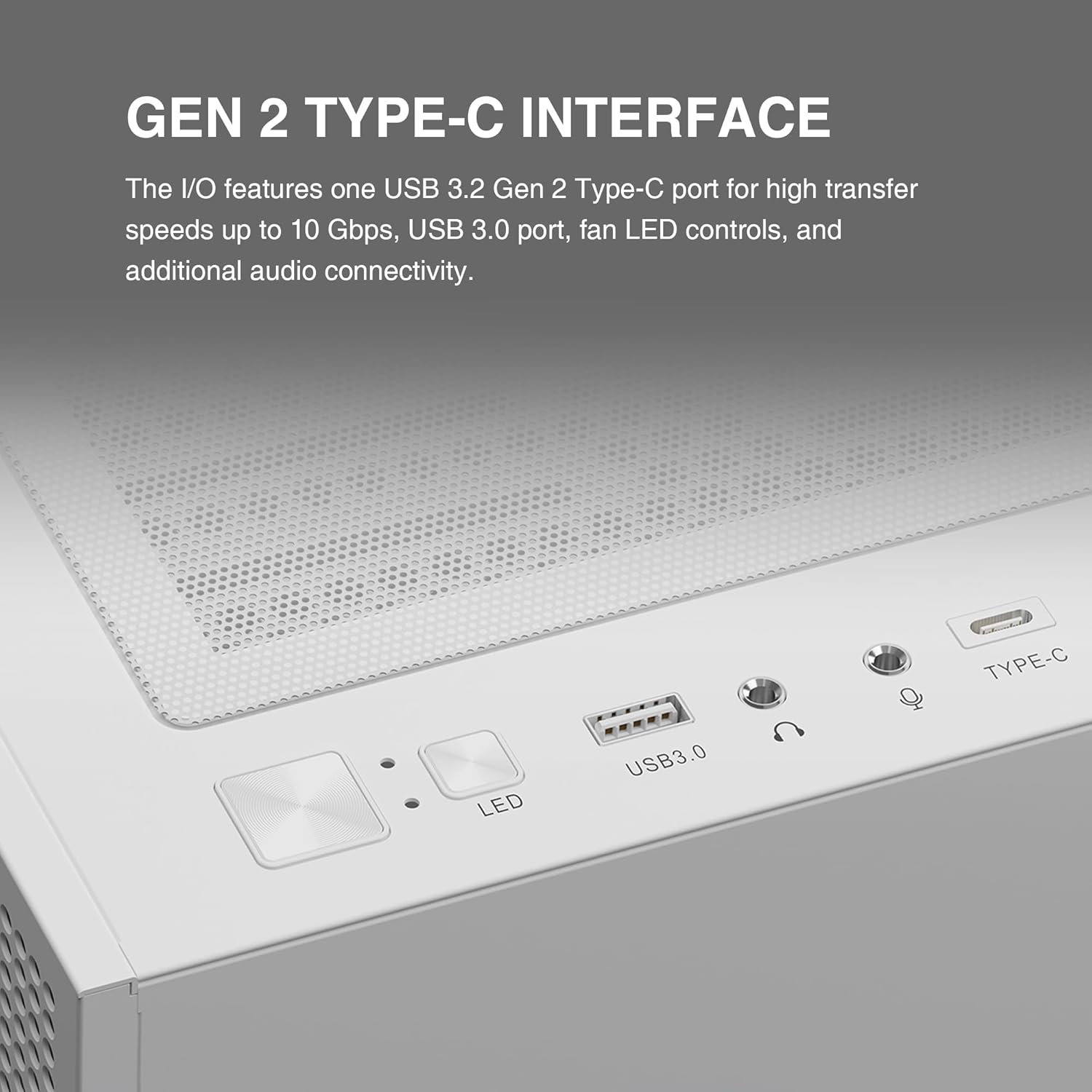 Gen 2 Type-C Interface and Front I/O Ports