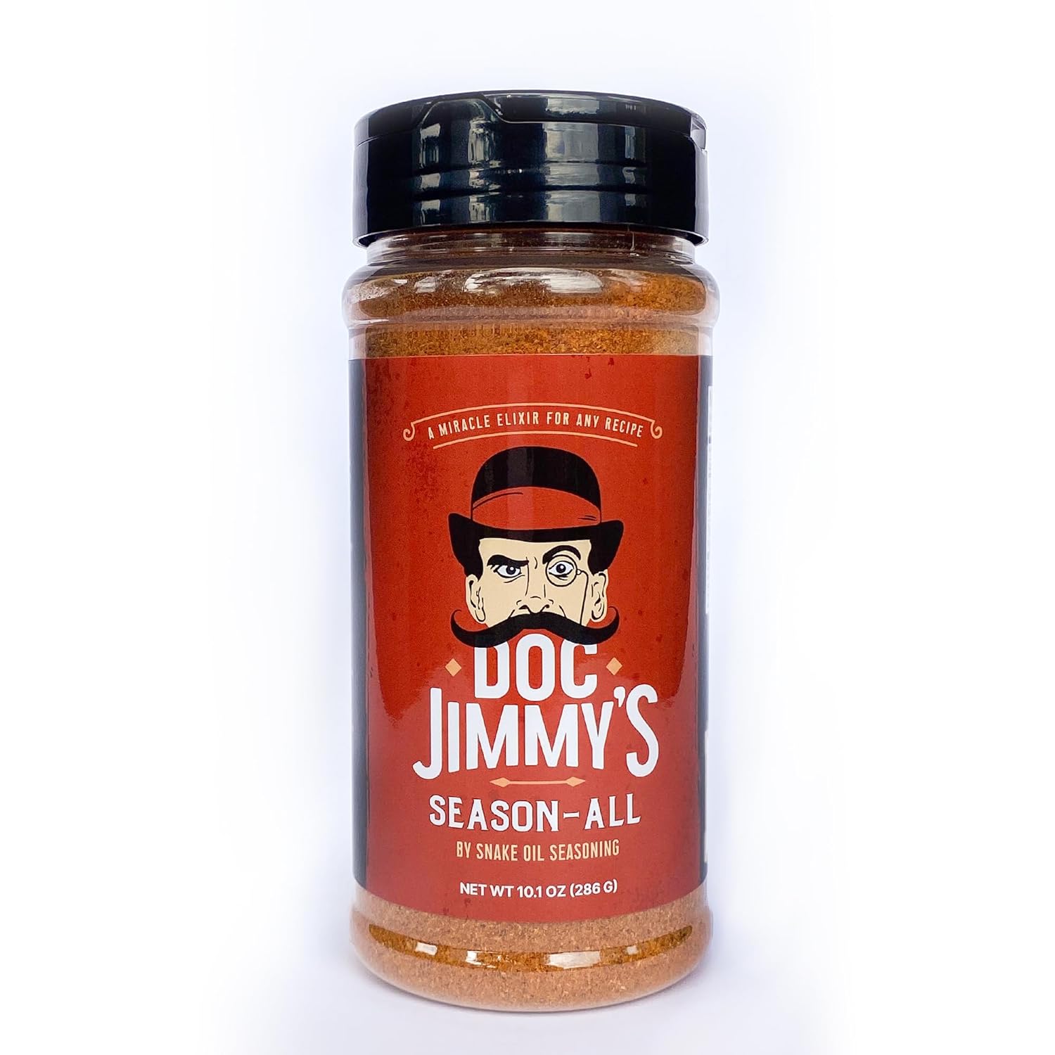 Doc Jimmy's Season-All – Blackened, Smoked, & Grilled Perfection in One Bottle – The Best Spice for Chicken, Shrimp, Fish, Beef, Pork, Eggs, Chili, BBQ, Tacos, Soups, Veggies, Hummus & More
