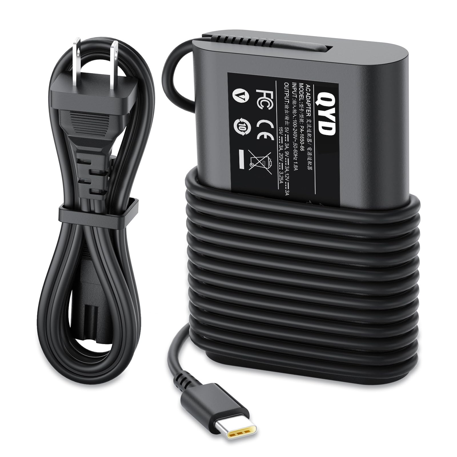 Amazon.co.jp: QYD 65W USB C デル用Type-C AC 電源アダプター ノート 