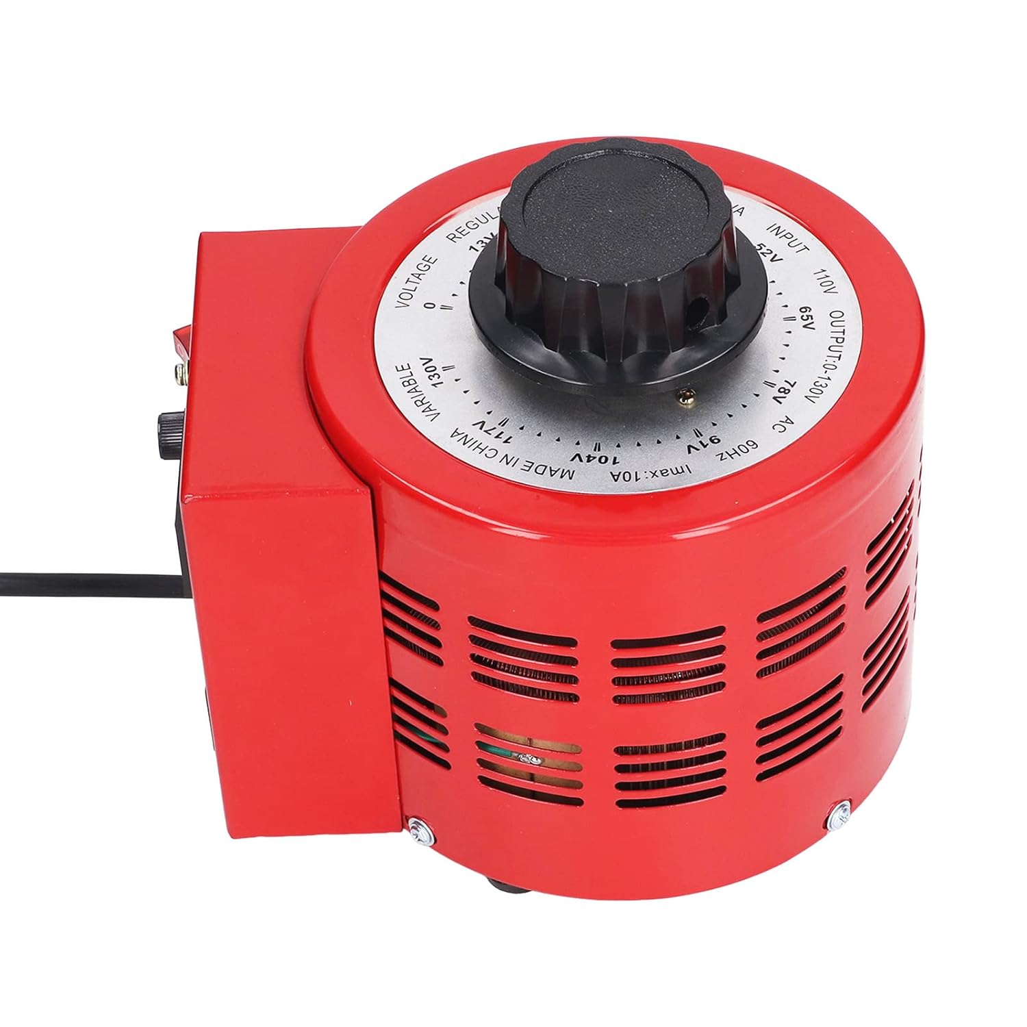 Variable Voltage Transformer 1000W 0‑130V Adjustable Output Voltage Converter Regulator US Plug
