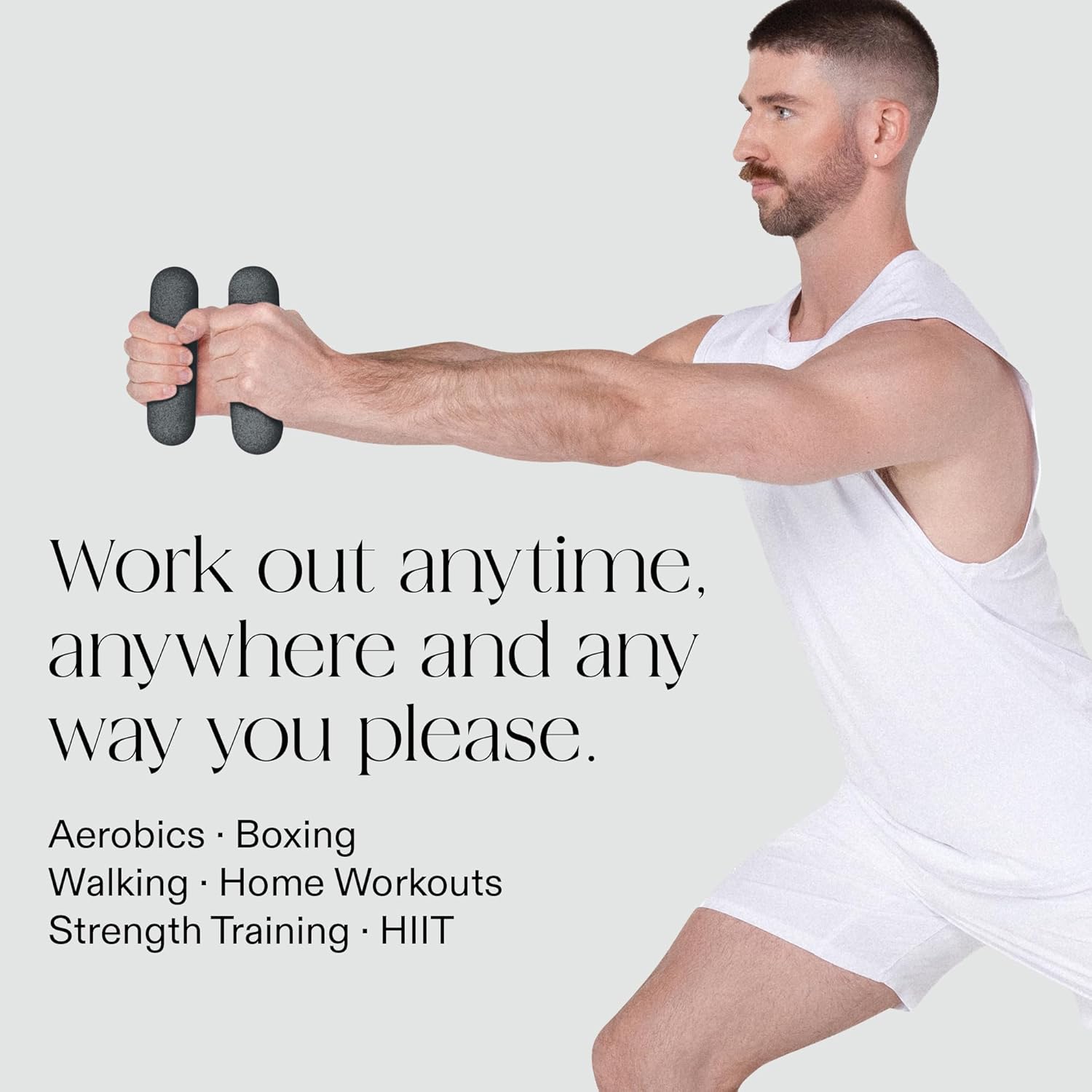 Bala Bars Dumbbell Set for Women & Men - Set of 2 Bars Designed for Walking, Strength Training, HIIT, Boxing & Aerobics - Hand Weights for Working Out at Home