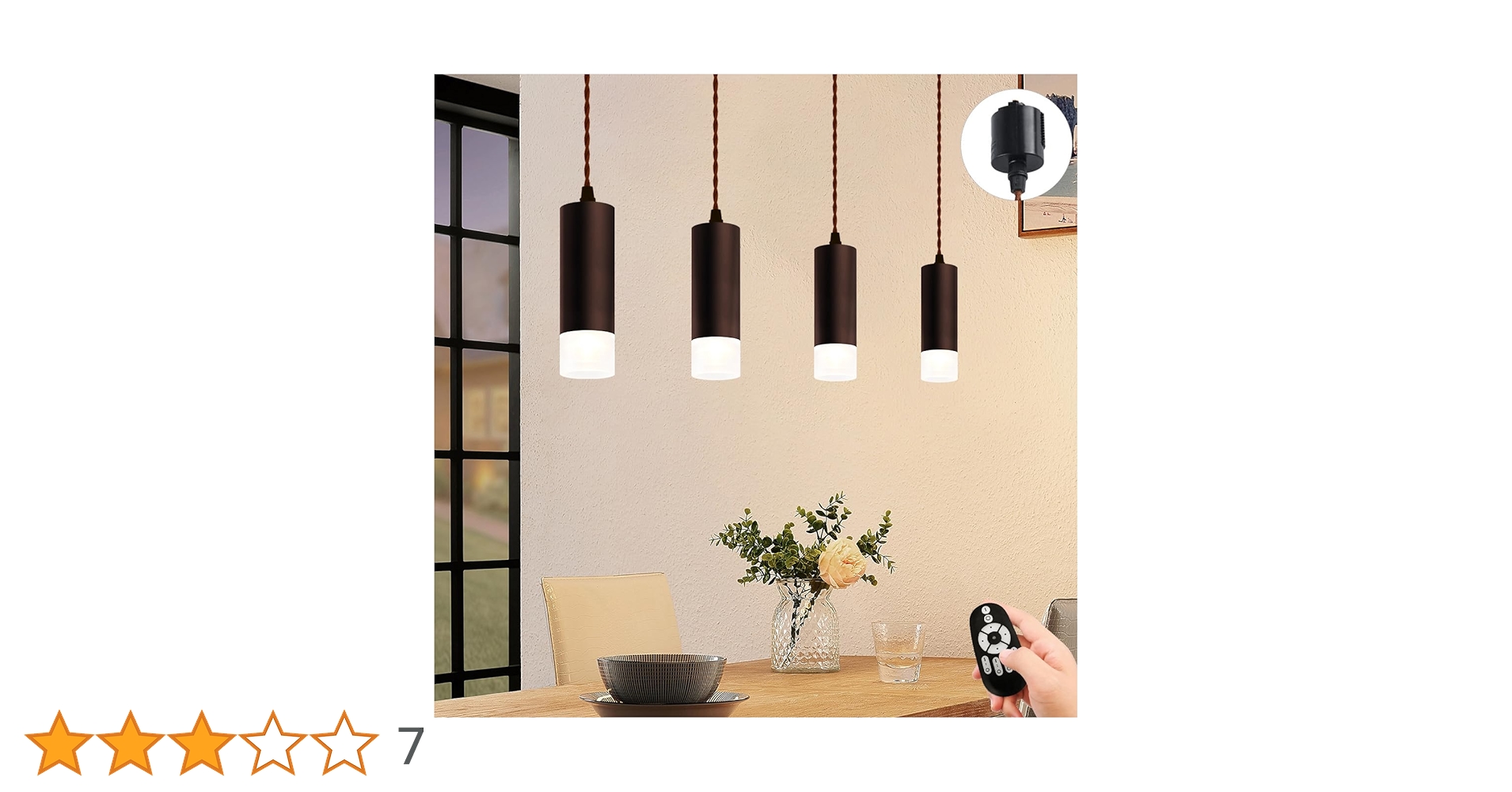 Amazon.co.jp : LVWIT 4個セット ダクトレール用 ペンダント