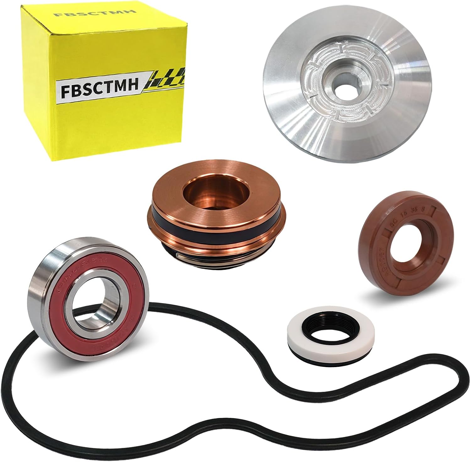 Water Pump Billet Aluminum Impeller Bearing and Seal Compatible with Polaris Sportsman 600 700 800 Ranger 700 800 RZR 800 2002-2014