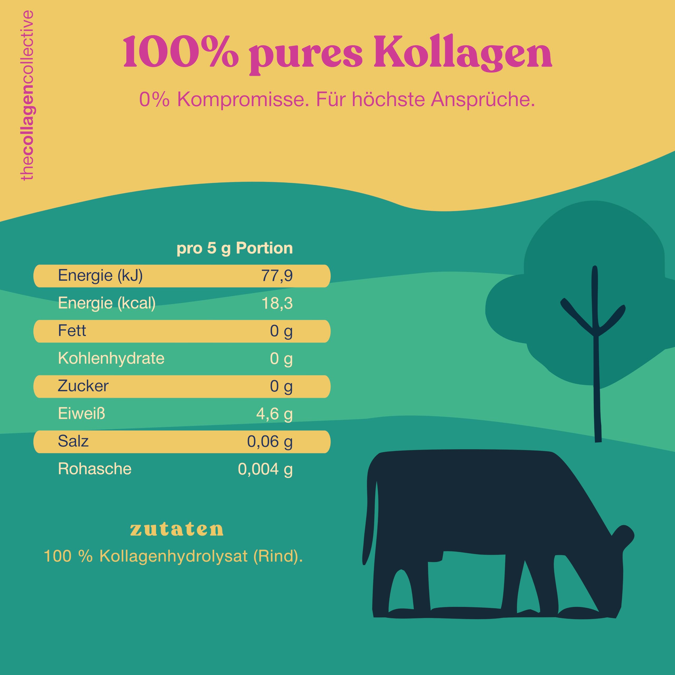 Rinderkollagen Kapseln - Hochdosiert Kollagen Peptide vom Rind, Bioaktives Kollagenhydrolysat für Beauty Haut Haare Nägel Inner Glow (3 Pack)