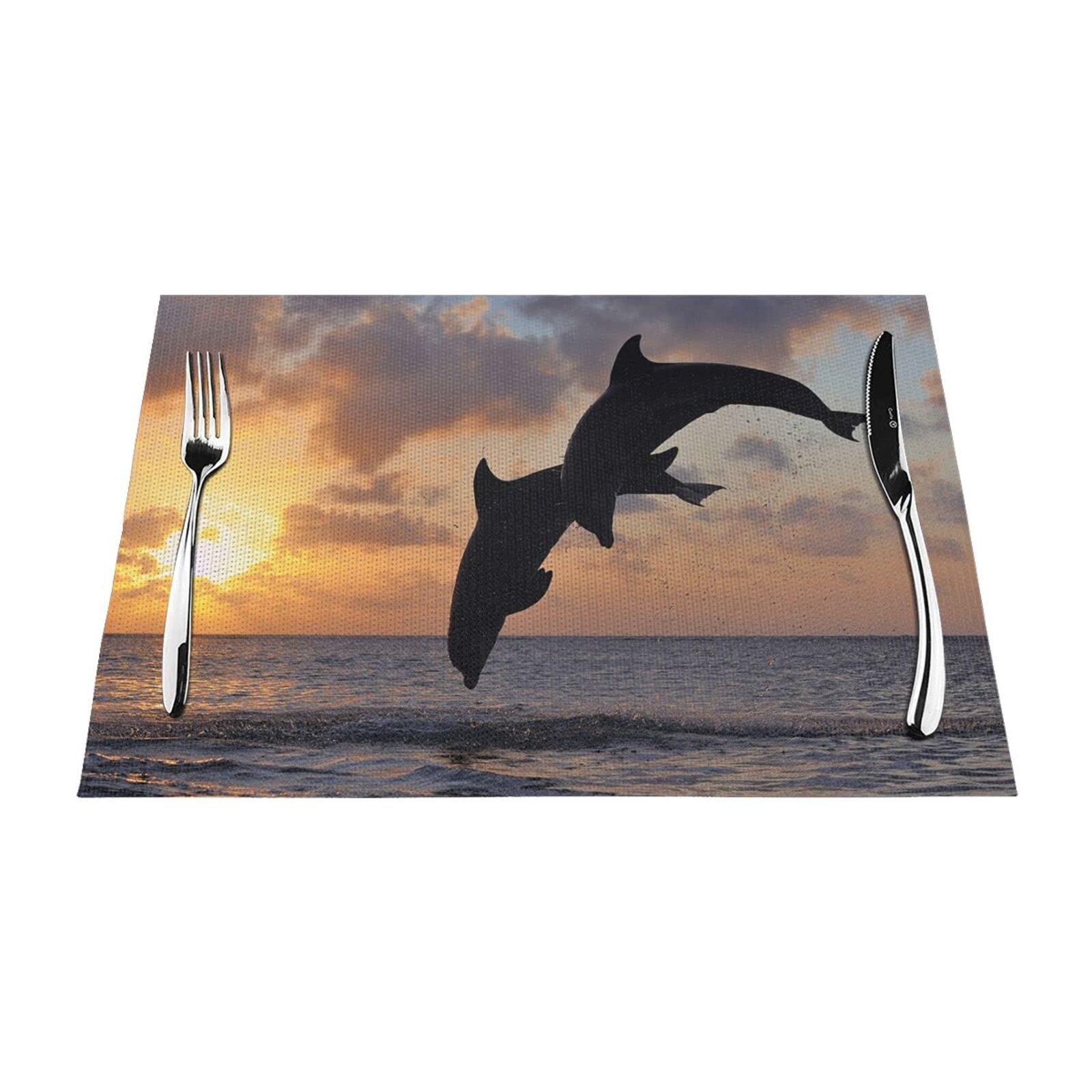 Set de table isotherme lot de 4 contre les marques de plat chaud saut de mer