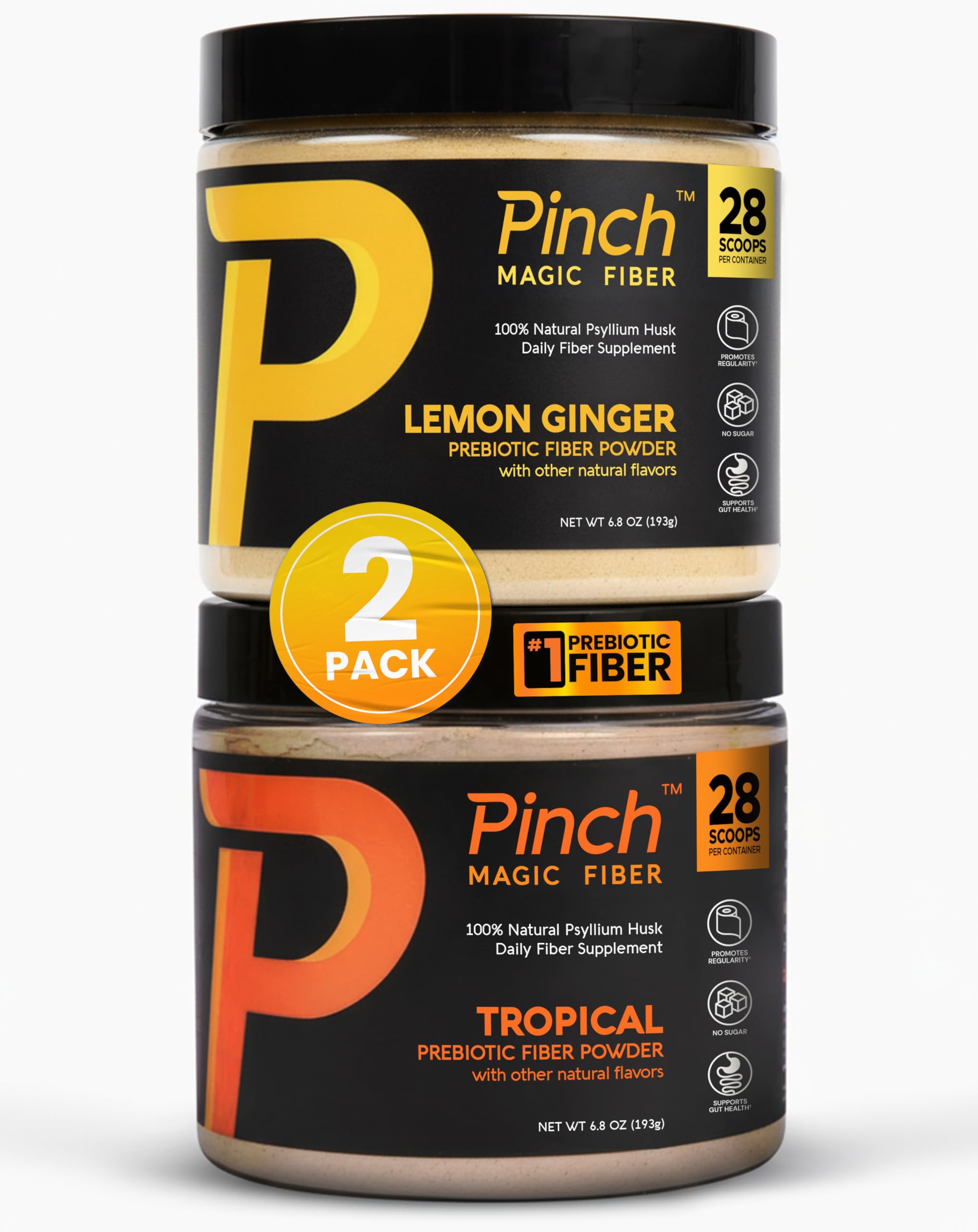 Pinch Magic Sugar-Free Psyllium Husk Fiber, Tropical, GLP-1 Support — Amazon image 13