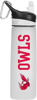Keene State College Tritan Plastic Frosted Sport Water Bottle, Design-1 - White