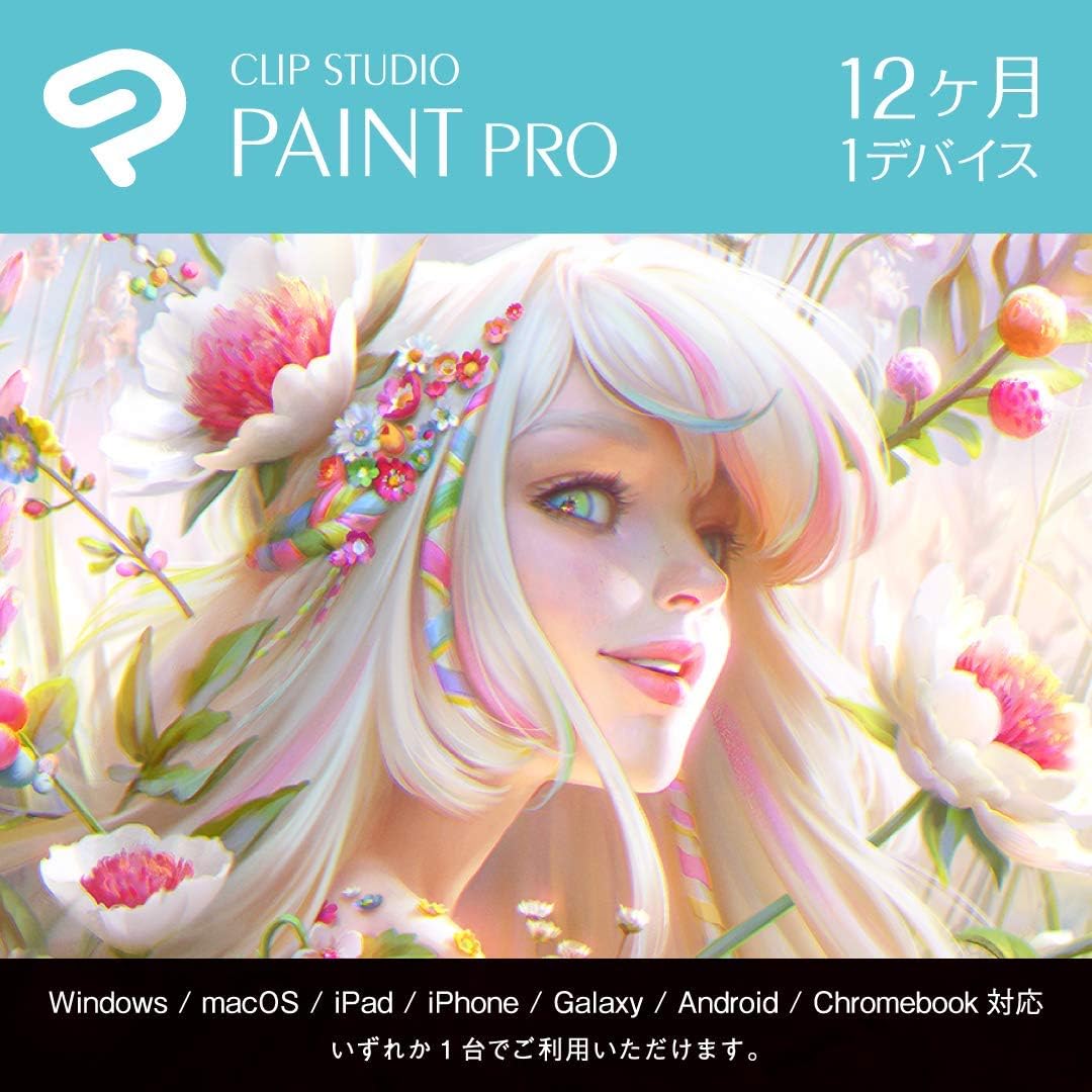 Amazon.co.jp CLIP STUDIO PAINT PRO 12ヶ月 1デバイス Windows / macOS / iPad