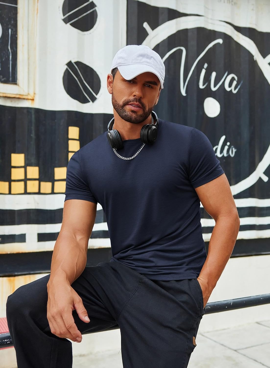 COOFANDY Men's T Shirt Short Sleeve Crew Neck T-Shirts Casual Summer Classic Basic Tees - Image 2