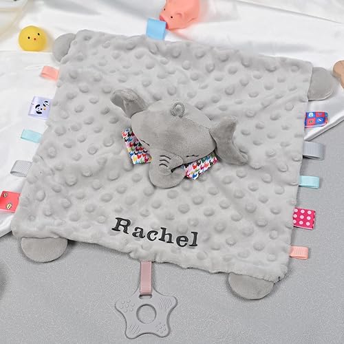 Miniatura 6 de Manta de seguridad para bebé, regalos personalizados para bebés con nombre, regalos para baby shower de Navidad, juguetes para bebés recién nacidos,