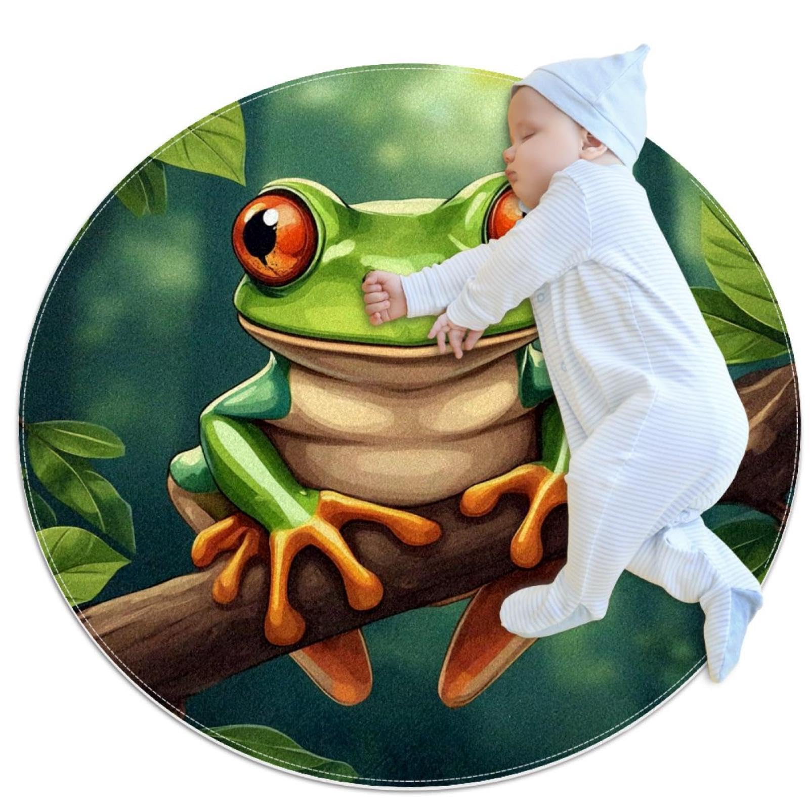 Tapis de bain rond anti-glisse grand format pour toute la famille