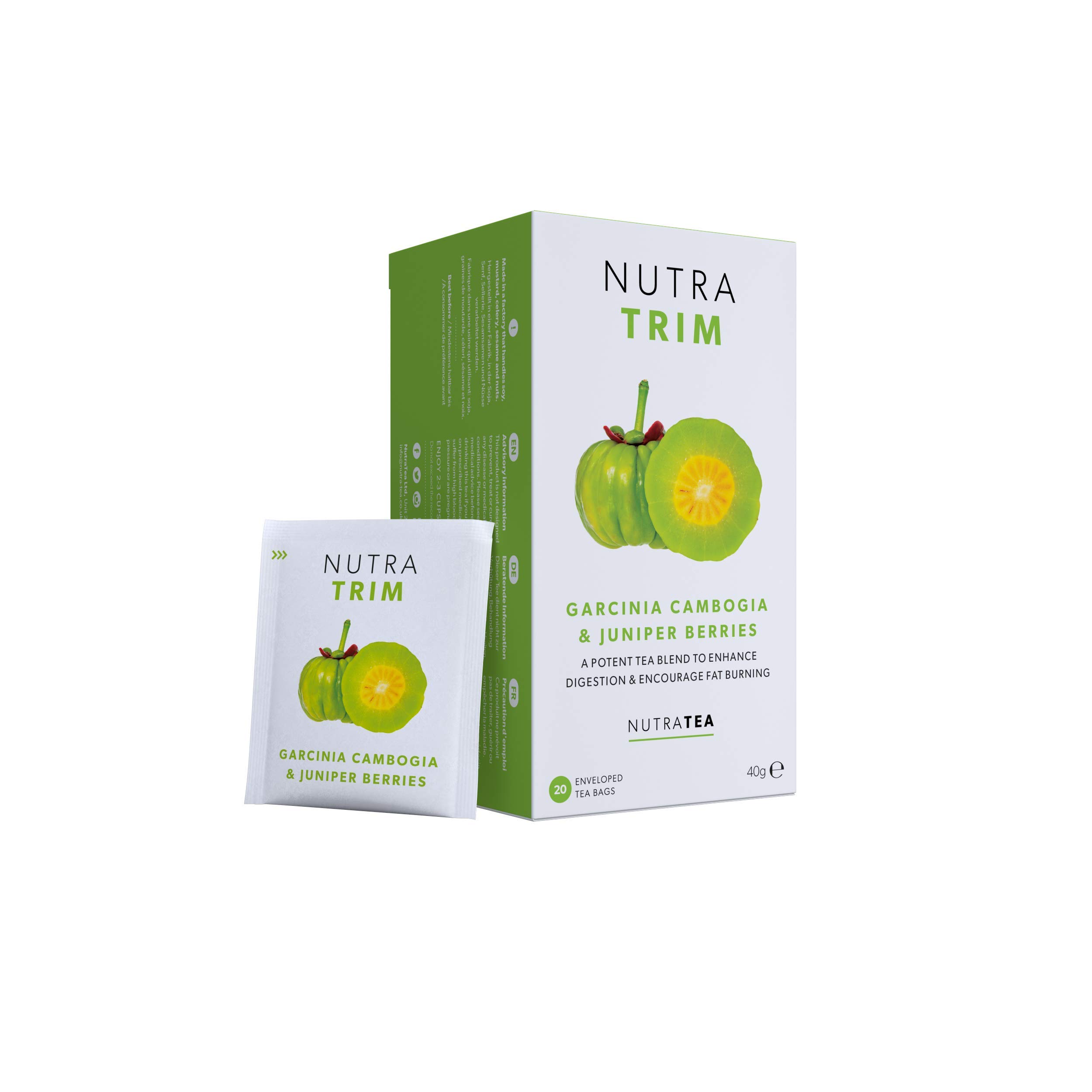 NUTRATRIM - Weight Management Tea - 20 Enveloped Tea Bags - by Nutra Tea - Herbal Tea