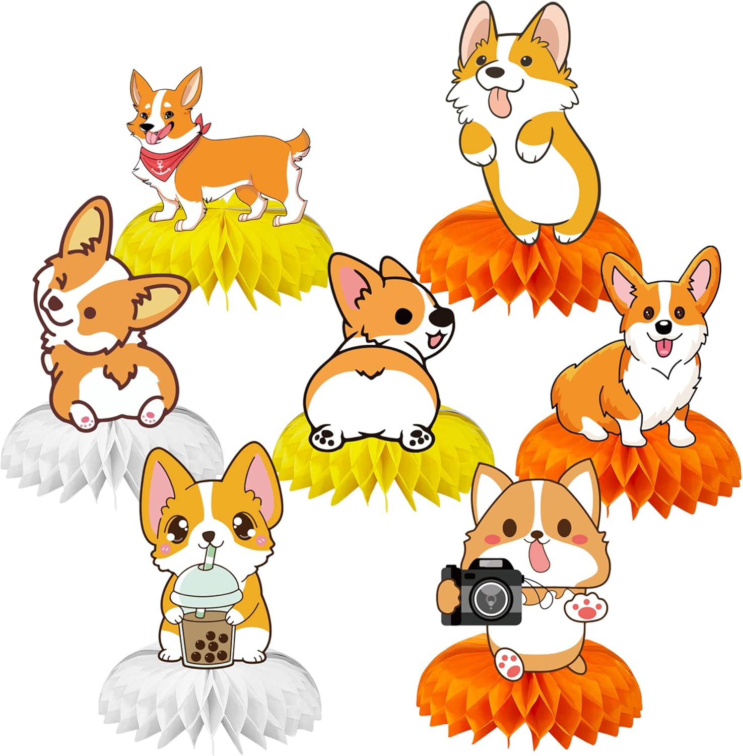 Capybara Birthday Party Decorations Supplies - Capybara Honeycomb Table Centerpiece Decorations, Happy Cappy Birthday Party Supplies, Capibara Party Table Decor, Baby Shower Centerpieces For Tables
