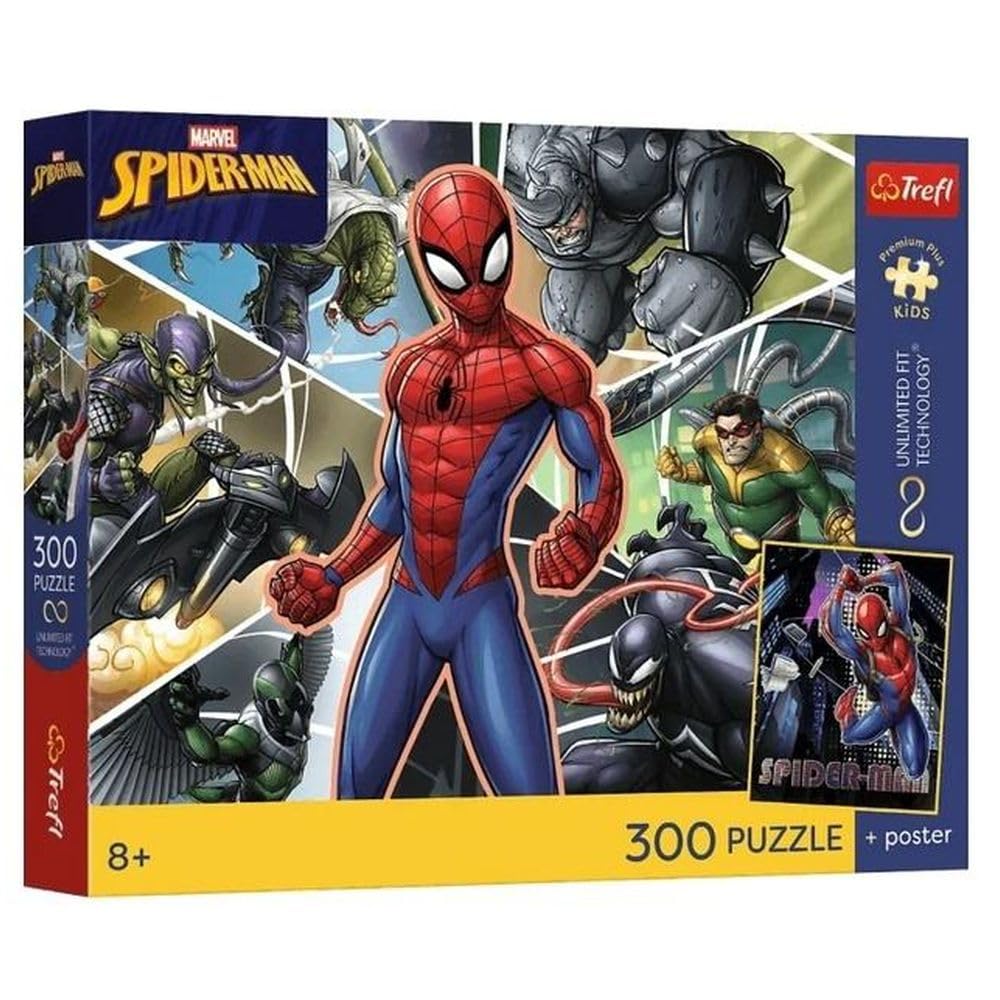 Trefl - Hidden Hero - 300 Elements - Colorful Puzzle with Fairy Heroes, Combine with Yourself, Unique Poster in Set, Creative Entertainment, Fun for Children from 8 years