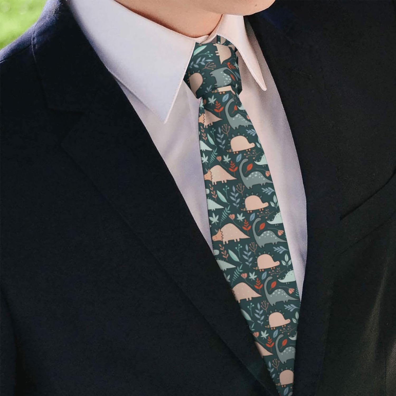 WOAIDY メンズノベルティネクタイ、ウェディングパーティー用ビジネスネクタイ、お父さんへの父の日ギフト 夫へ