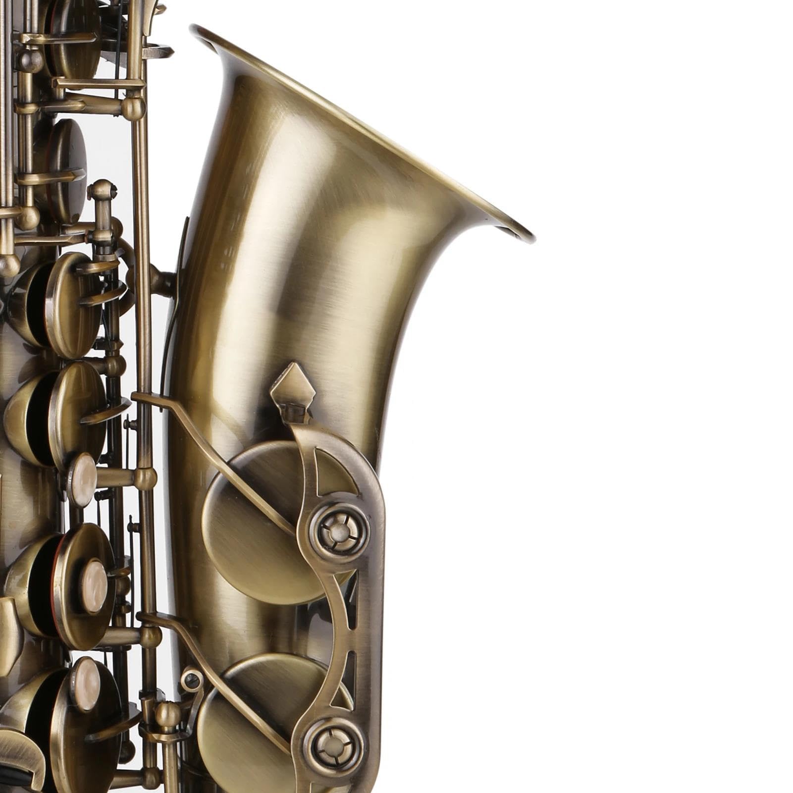 Saksofon E-płaski Saksofon Altowy Eb Saksofon Miedziany Instrumenty Muzyczne Dęte Drewniane Z Etui Paski Na Szyję Akcesoria Do Ustników