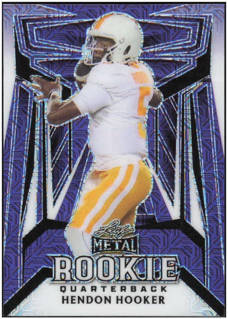 HENDON HOOKER RC 2023 Leaf Metal 8/9 ROOKIE QB Set #RQ-4 Lions NM+-MT+ NFL Football NCAA