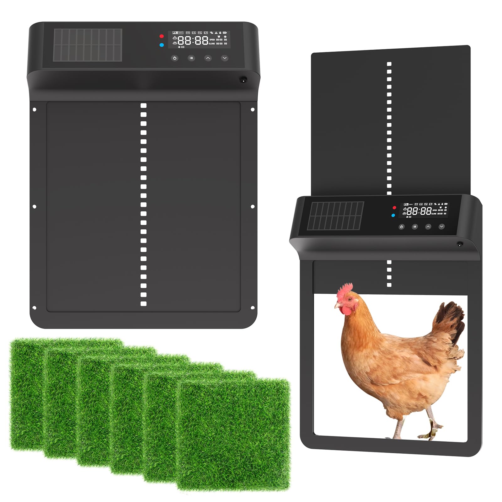 Aertyole's Premium SolarPowered Automatic Chicken Coop Door Easyto