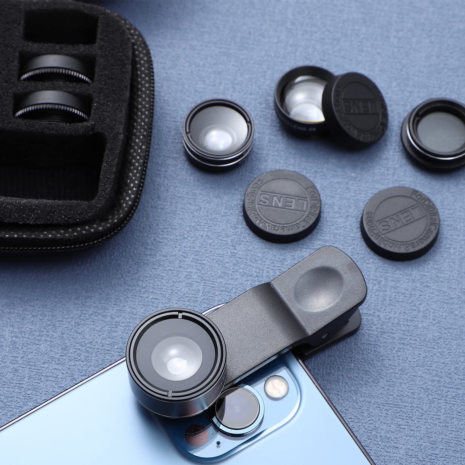 Hemobllo Obiettivo Grandangolare Per Telefono Kit Obiettivi Macro Fisheye e Altri Tipi Compatto e Durevole Per Scatti Fotografici Di Persone Paesaggi e Architettura