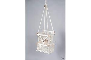 Cream Baby Swing Chair with 2-in-1 Cushion