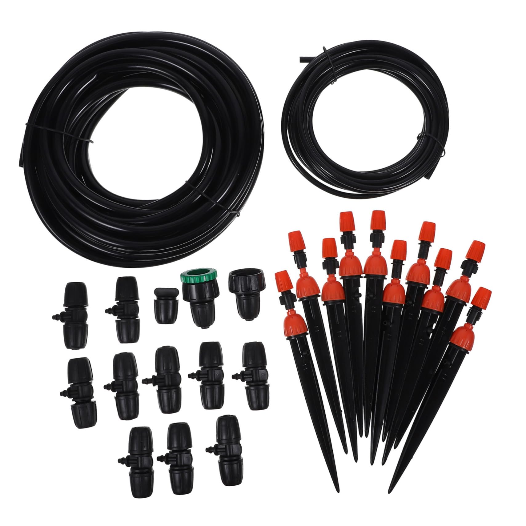Gatuida Irrigatore da Giardino a Goccia Nebulizzazione Automatica per e Serra Kit di Irrigazione con Timer Gocciolatori e Nebulizzatori per Piante da Esterno e Patio