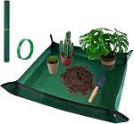 HNXTYAOB 39.5"x 31.5" Large Repotting Mat for Plant Transplanting and Mess Control Thickened Waterproof Potting Tray Plant Gifts for Women Green