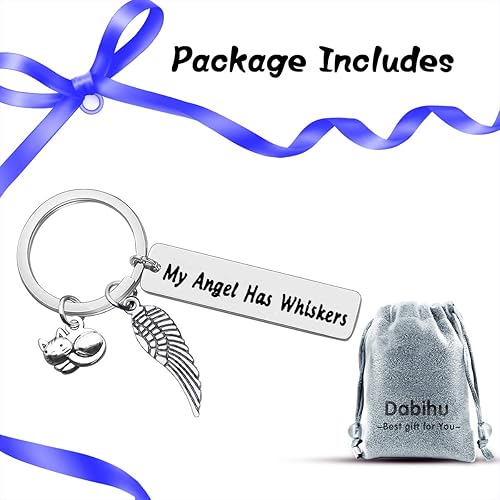 Miniatura 7 de Llavero para la pérdida de gato, regalo para mascotas, regalo de condolencia, pérdida de gato, joyería para pérdida de gato, con bigotes, llavero en