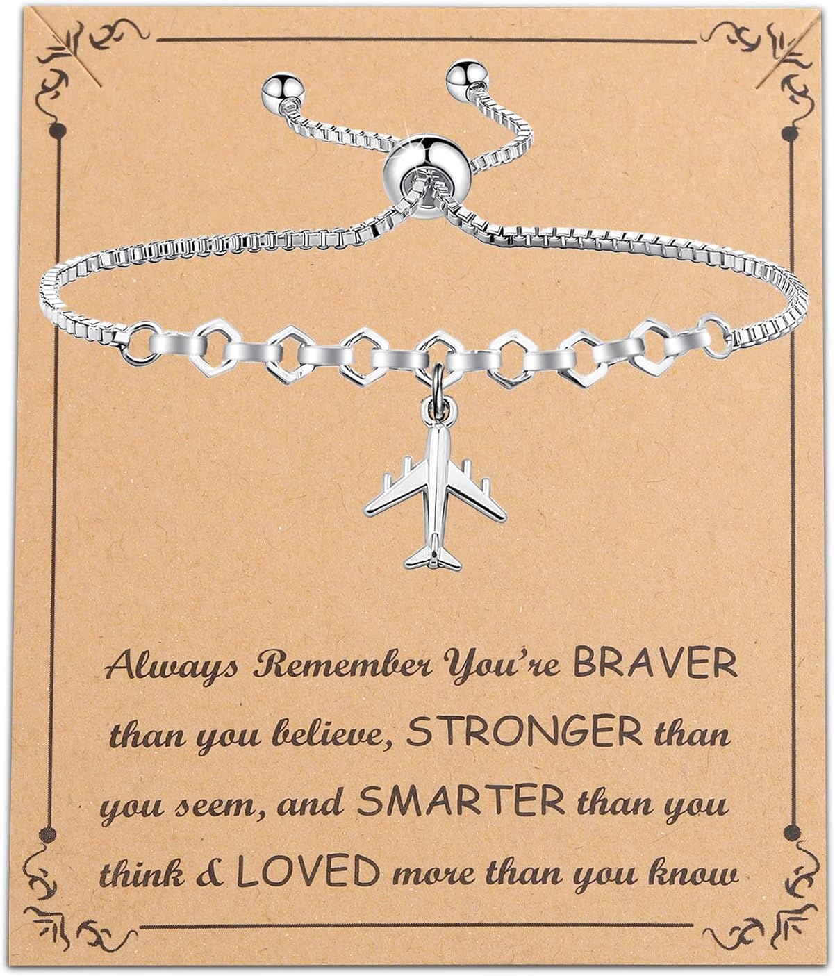 Airplane Bracelet Aircraft Pendant Flight Attendant Jewelry Pilot Gifts for Aviation Traveler (bracelet)
