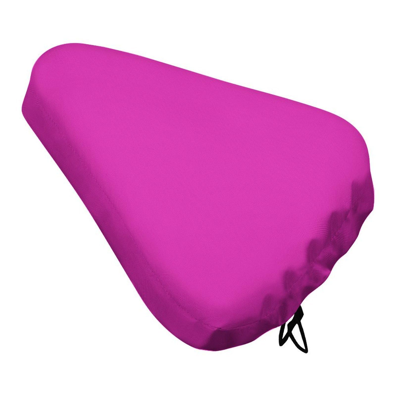 Treer Bike Seat Cover Waterproof, Outdoor Bicycle Saddle Rain Dust Cover with Elastic, Water Resistant Bicycle Seat Protector Shield Non-Slip for Journey and Travel (Rose red,27x37cm)