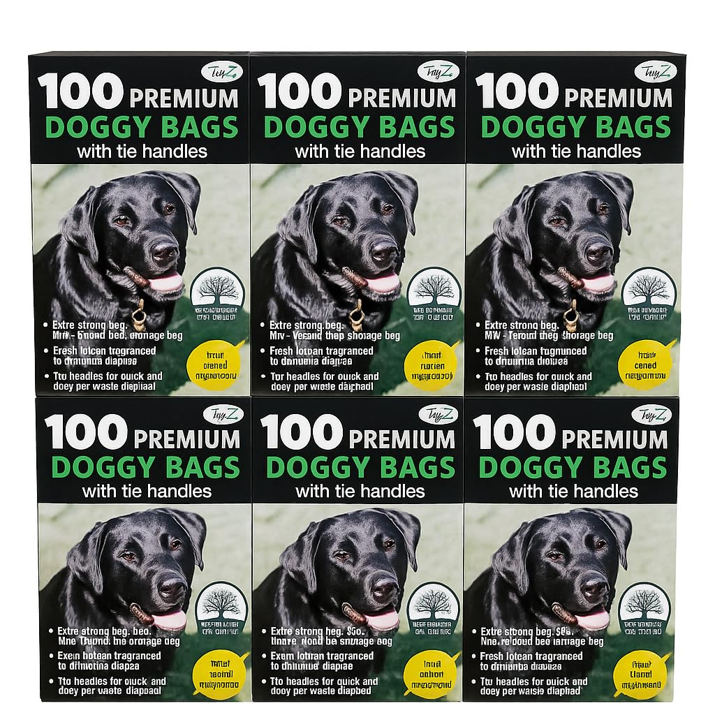 Tidyz White Doggy 600 Premium Extra Strong Doggy Poo Bags
