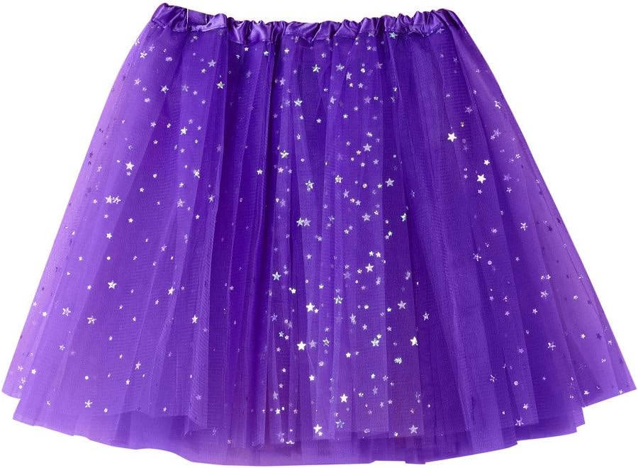 Linkay Womens Pleated Gauze Short Skirt Adult Tutu Dancing Skirt
