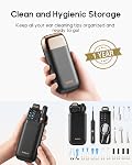Bebird Earsight Plus Ear Wax Removal Tool Camera, Ear Cleaner with Flexible Wireless Ear Camera Otoscope, Painless Visual Ear Pick Tweezers Wax Remover, Portable Ear Cleaning Kit for Adults/Kids