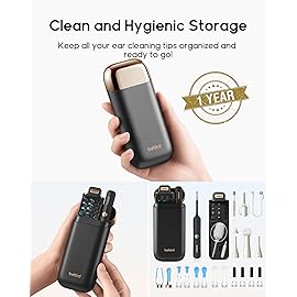 Bebird Earsight Plus R37R Ear Cleaning Camera Wax Removal Tool kit, Flexible Ear Scope Otoscope Camera Light, Visual Ear Picker Wireless Earwax Remover Tweezers for Family