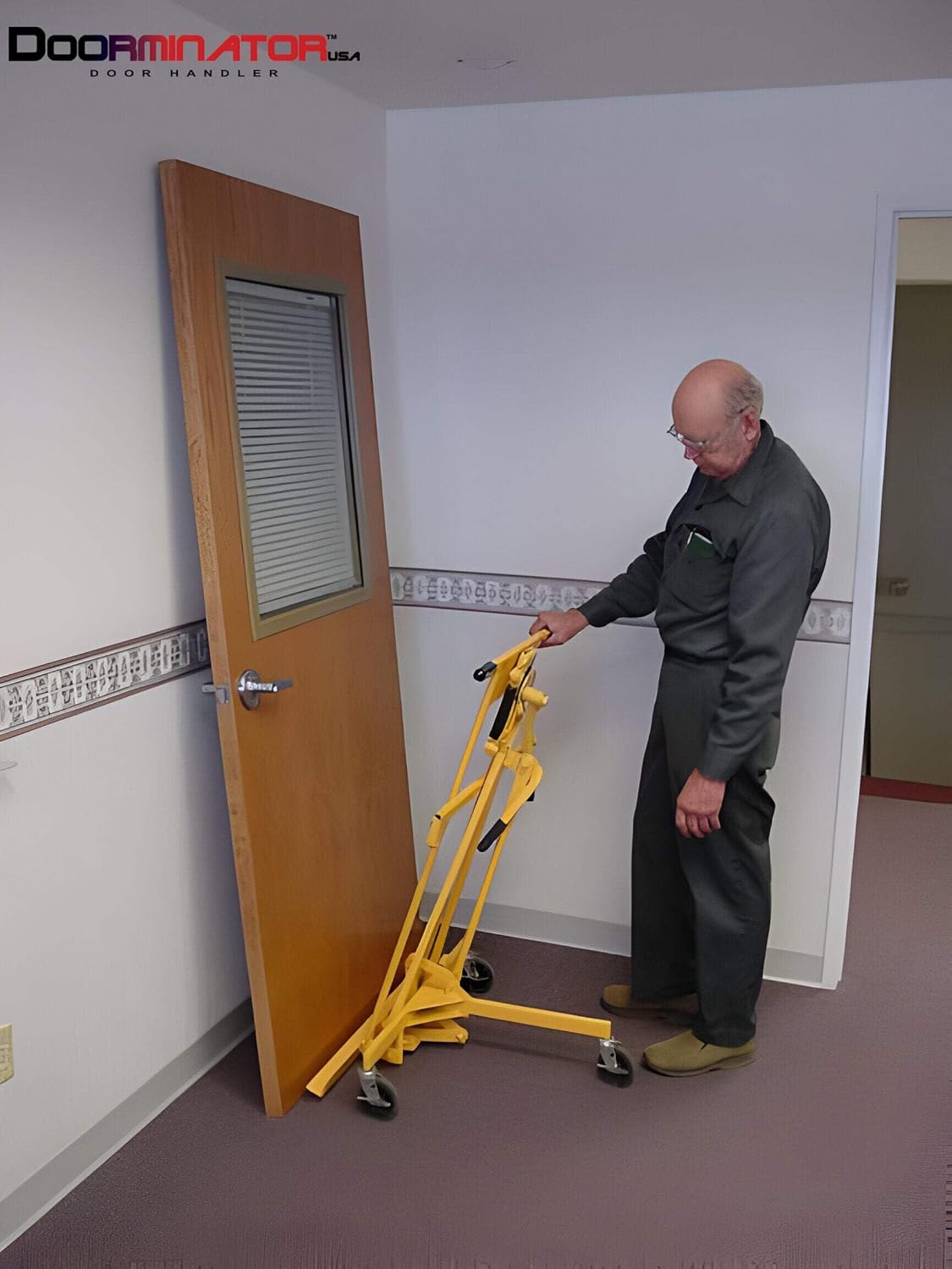DOORMINATOR® Door Handler, Model 3070, 200 LBS, Single User Door Installation, Door Lift, Door Lifter Tool, Door Dolly, Heavy Duty, Door Jack, Paragon PRO, Contractor Tools, Made in USA