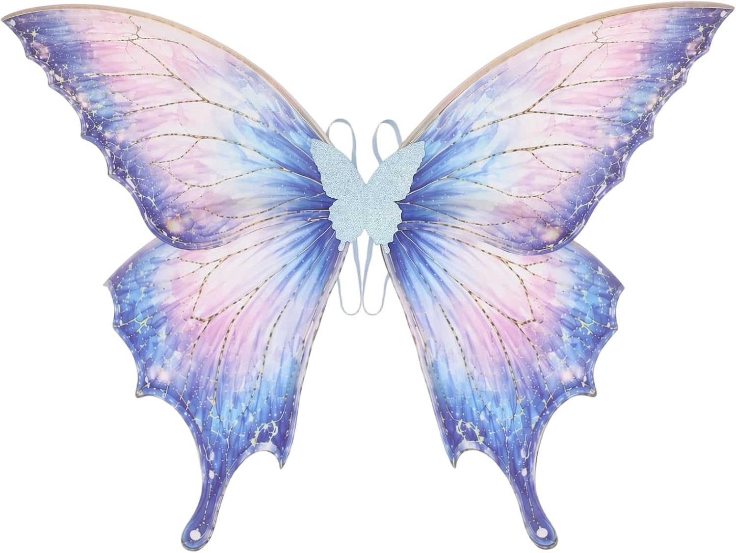 RENEMEGO Fairy Wings for Women - Single-Sided Butterfly Wings Halloween Costume Renaissance Renfaire Forest Cosplay Outfit