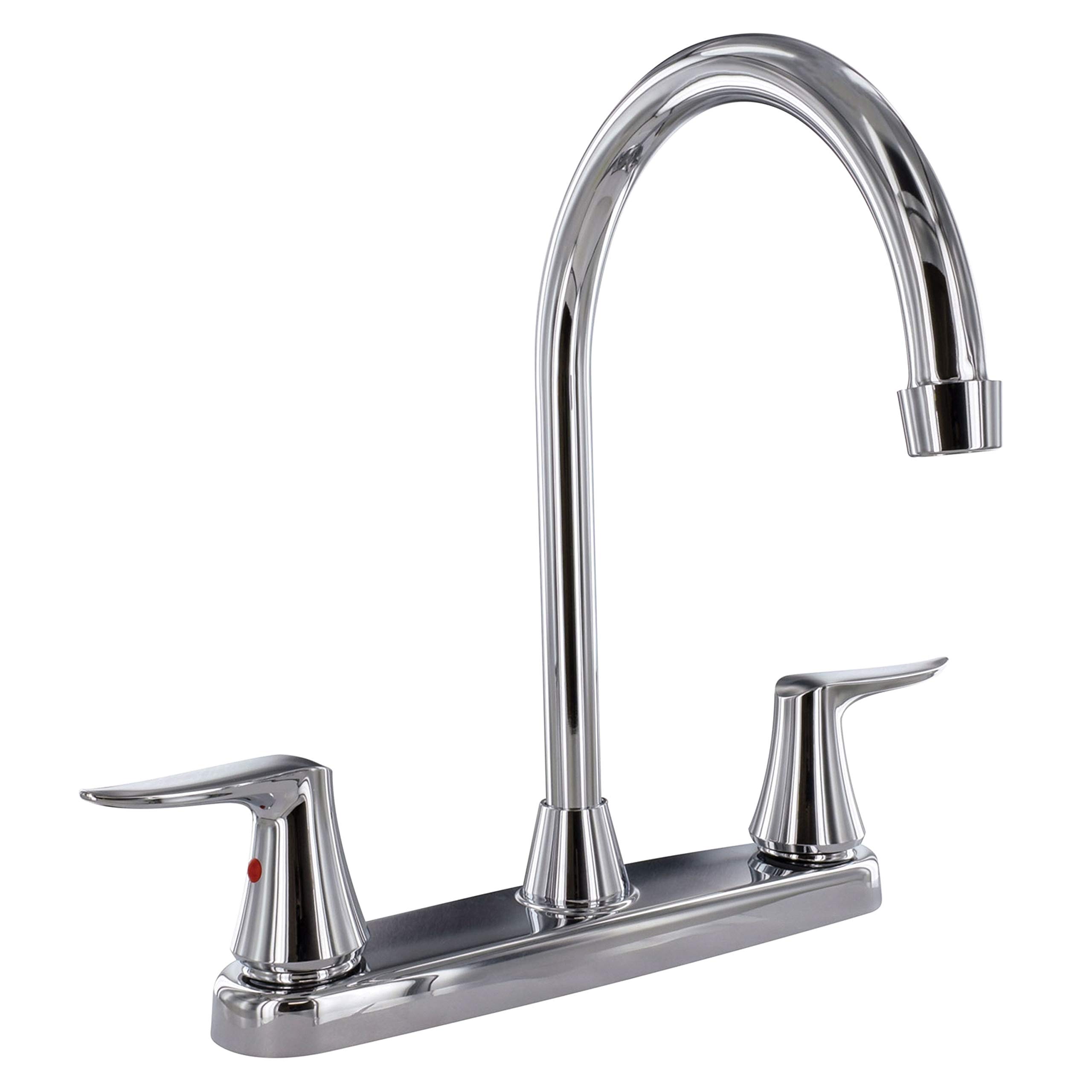 Valterra PF221305 Faucet 8" Deck Chrome Hi-Arc Spout 2-Handle