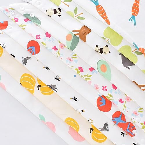 Miniatura 6 de Paquete de 5 baberos baberos para bebés para niños y niñas, de algodón orgánico suave, baberos para la dentición