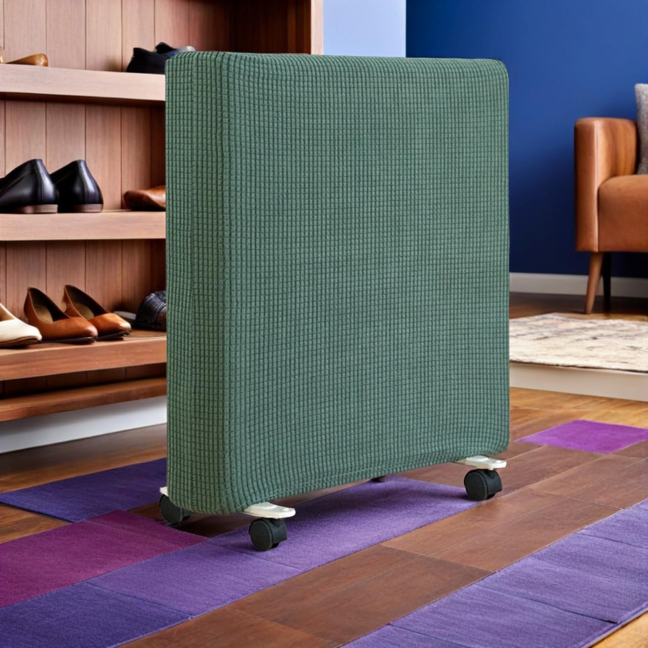 Washable Radiator Cover for Heater Breathable Protective Dust Cover Matcha Easy to Clean for Indoor Use