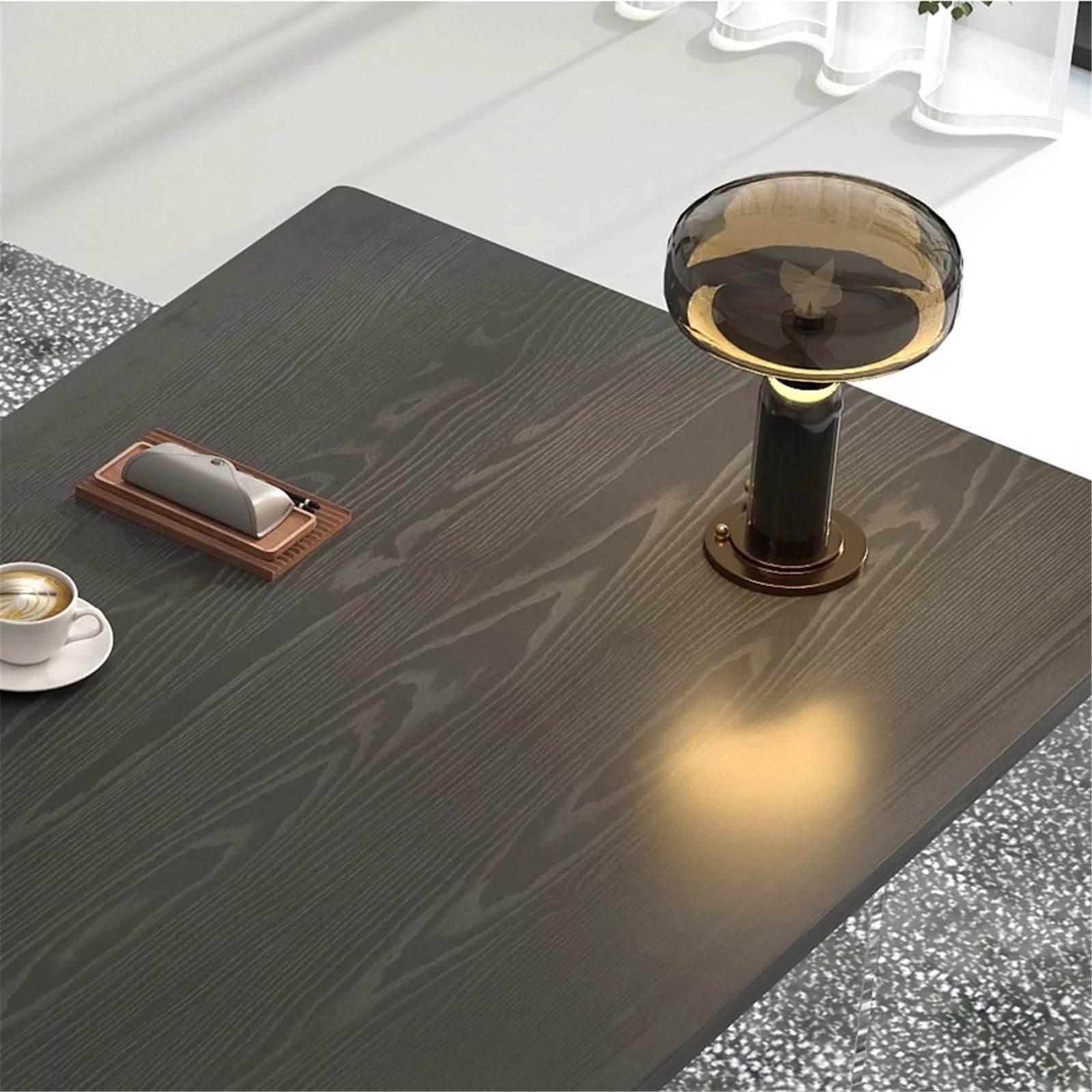 Escritorio de Oficina Escritorio Ejecutivo Moderno de Oficina Negro con cajones Almacenamiento, Mesa Escritura espaciosa for en casa Tomas Carga Mesa para Juegos de portátil(S)