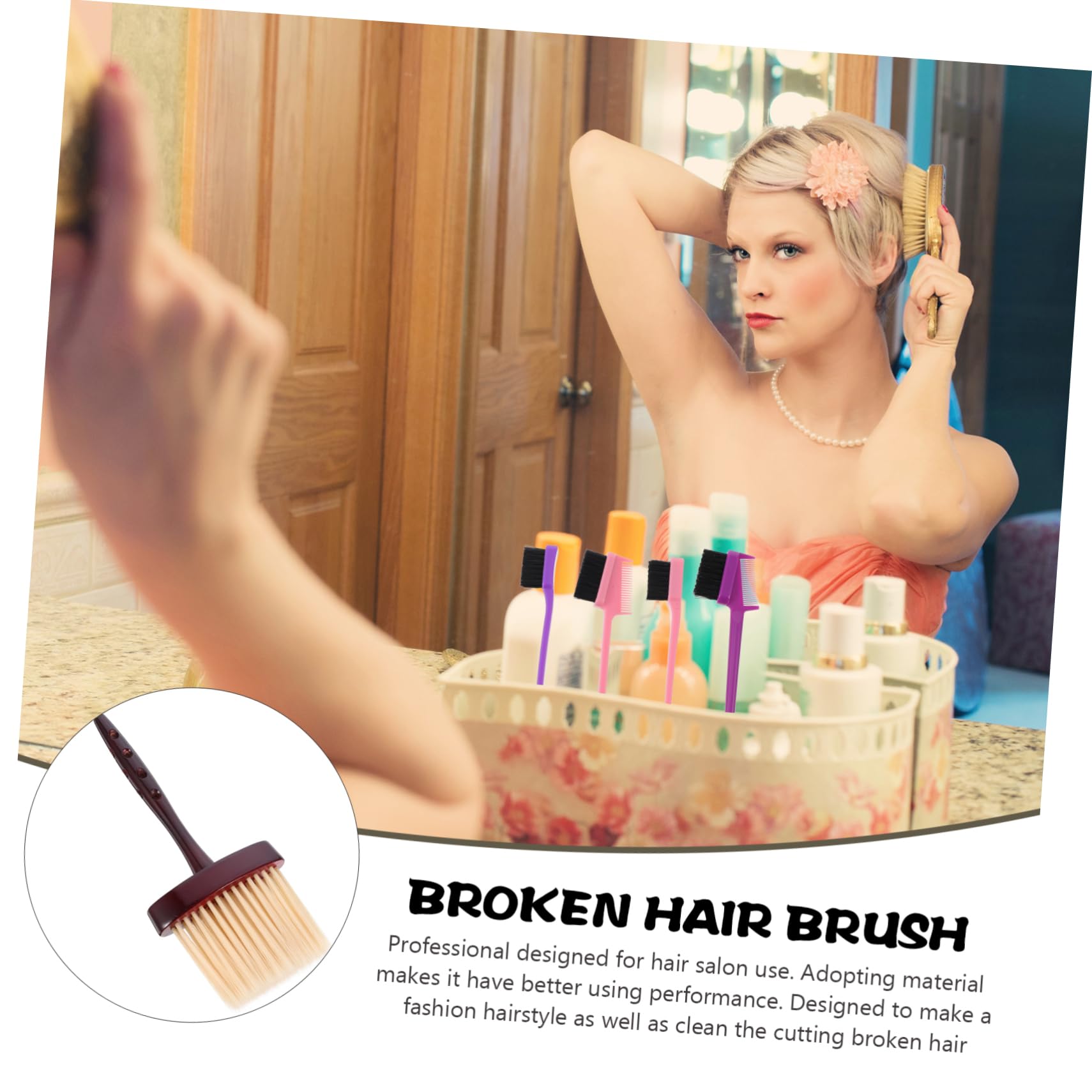 Didiseaon Manual Shaving Brush for Beard Hair Salon Shave Brush Barber Cleaning Supplies