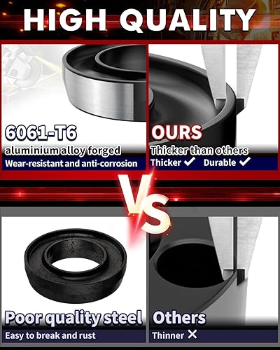 Miniatura 20 de FLYCLE Bloques de elevación traseros de 3 pulgadas compatibles con Chevy Silverado 1500 Sierra 1500, kit de nivelación trasera de 3 pulgadas