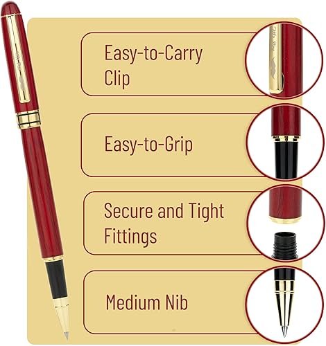 Miniatura 14 de Mr. Pen - Bolígrafo de lujo, barril negro, tinta negra, bolígrafo de lujo, bolígrafos de lujo para hombres y mujeres, bonitos bolígrafos para Negro