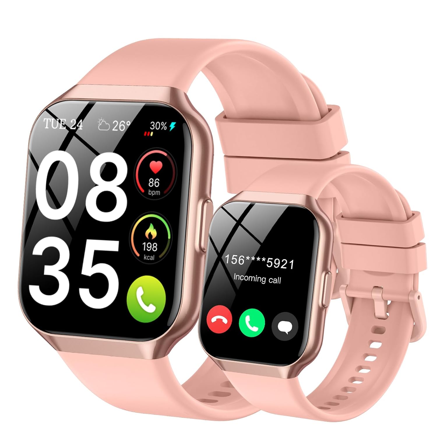 Smart Watch for Men Women Answer Make Calls 1 83 HD Touchscreen Fitness Tracker IP68 Waterproof 112 Sports