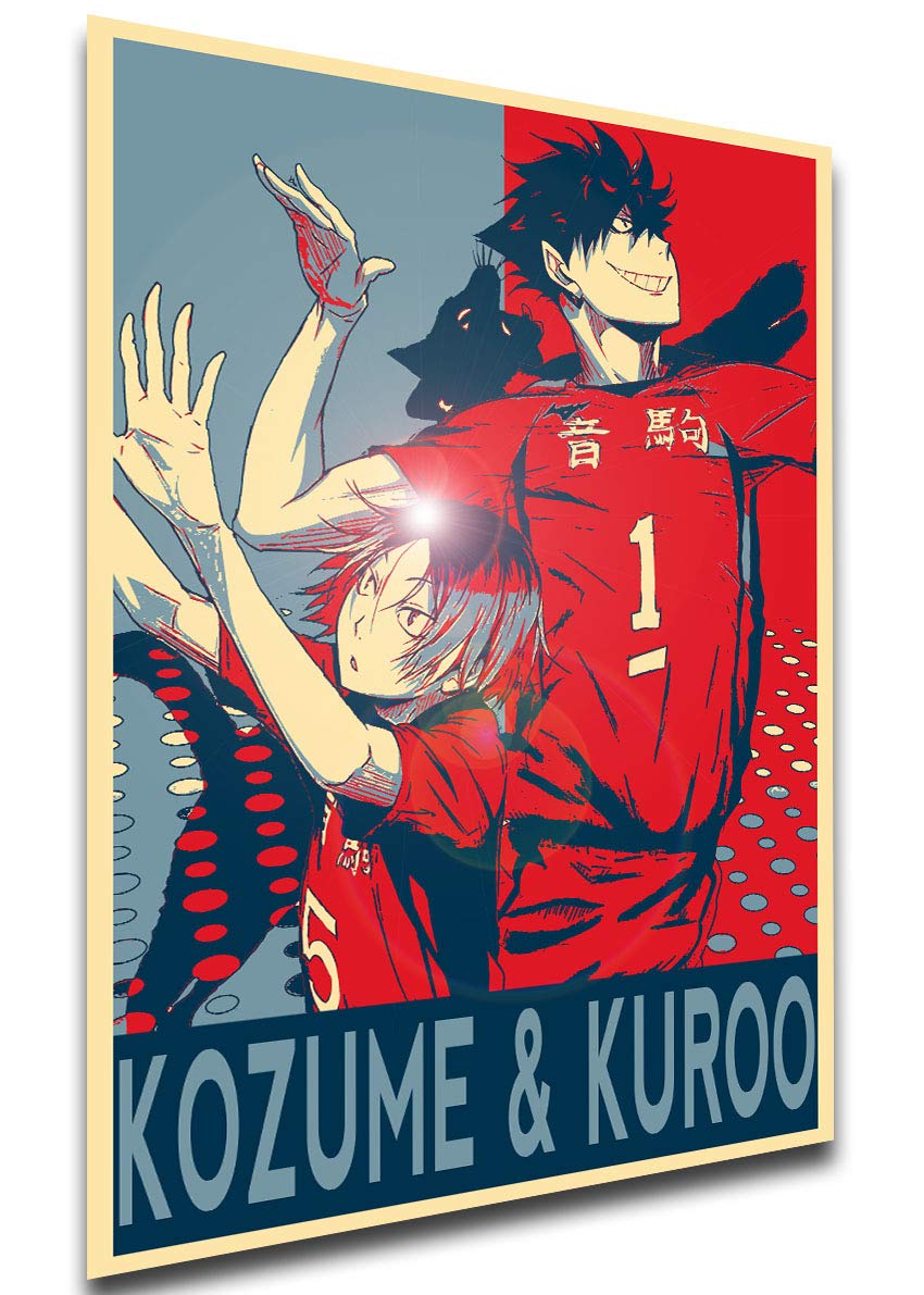 Instabuy Poster - SA0376 - Propaganda - Haikyuu - Nekoma Team - Kenma Kozume & Tetsurou Kuroo