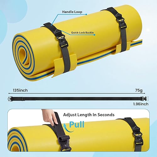 Miniatura 3 de Correas flotantes multifuncionales con hebillas de liberación rápida, correas de seguridad reutilizables con gancho, ojales de fijación y cómodos