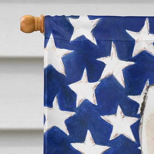 Miniatura 3 de Caroline's Treasures CK1713CHF Patriotic USA - Lienzo decorativo (tamaño grande), diseño de la bandera de Husky Siberiano, multicolor